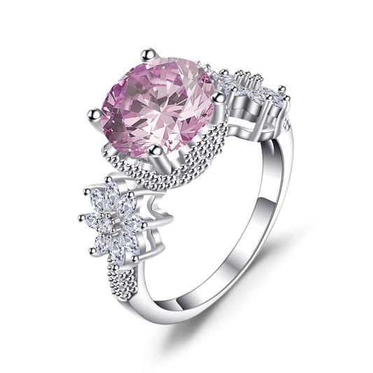 Creative diamond ring Amazon wish new hot selling European and American Princess ring engagement - LabombeYlang