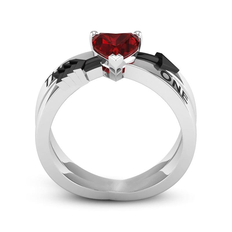 Bague de Fiançailles Ruby glamour femme - LabombeYlang