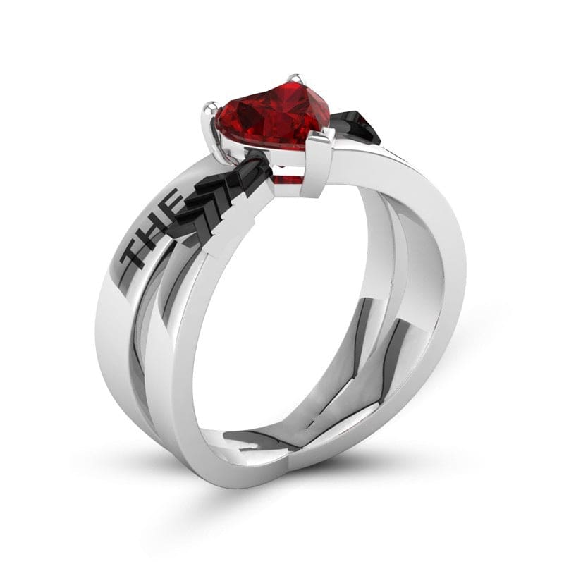 Bague de Fiançailles Ruby glamour femme - LabombeYlang