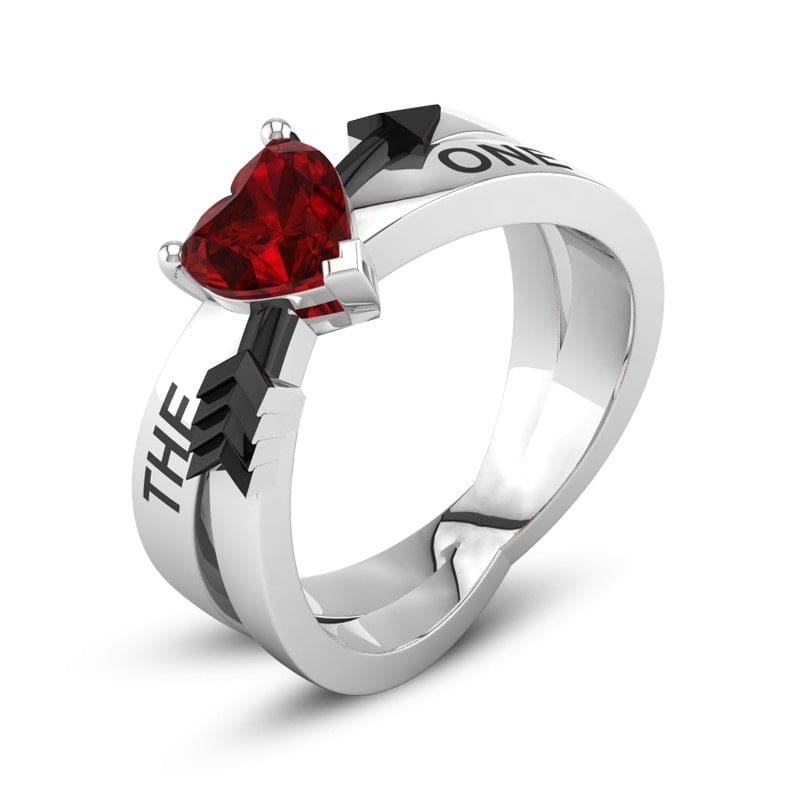 Bague de Fiançailles Ruby glamour femme - LabombeYlang