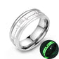 ECG Couple Carbon Fiber Ring Luminous Jewelry - LabombeYlang