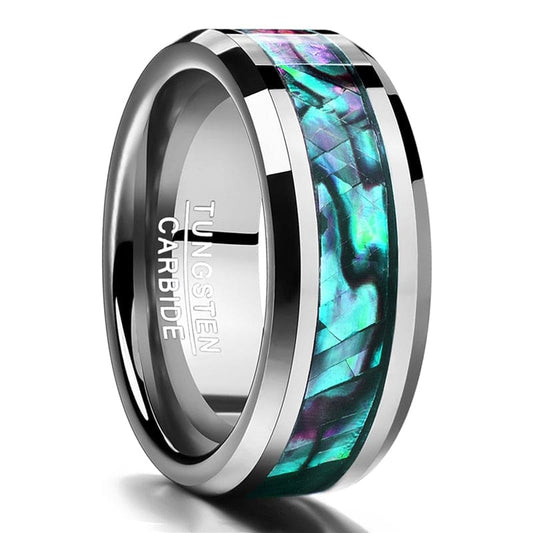 Tungsten Gold Ring With Black Veneer Plating - LabombeYlang