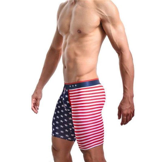 Boxer imprimé drapeaux américain homme - M Textile