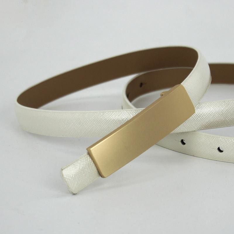 Ceinture en Cuir boucle en Or Shiny femme | LabombeYlang