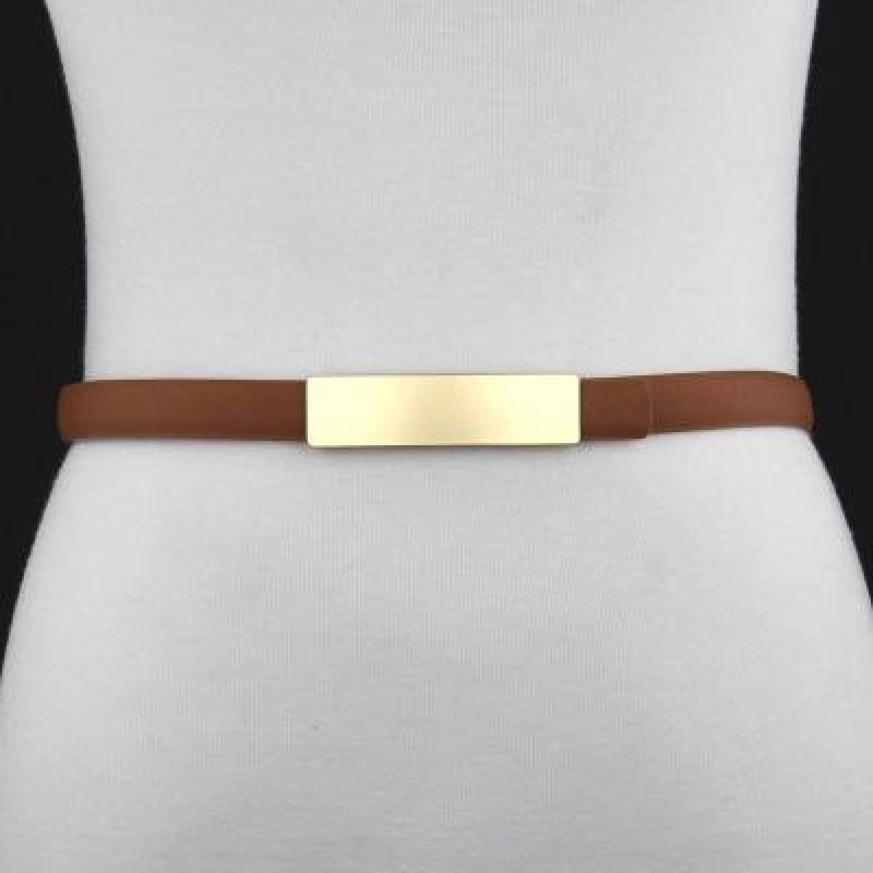 Ceinture en Cuir boucle en Or Shiny femme | LabombeYlang