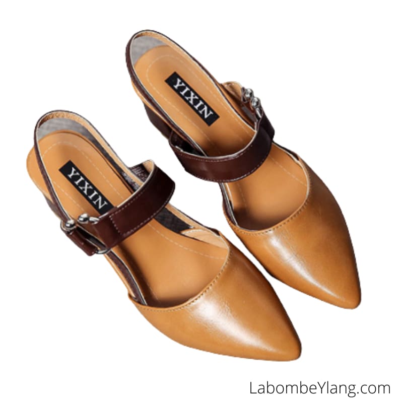 Chaussures à Talon épais raffinement femme - LabombeYlang