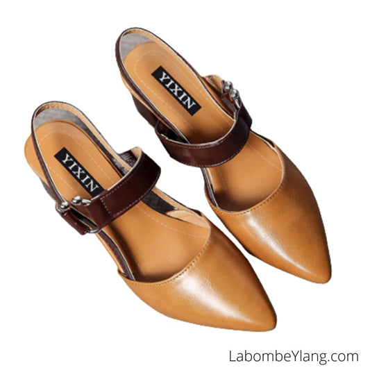 Chaussures à Talon épais raffinement femme - LabombeYlang