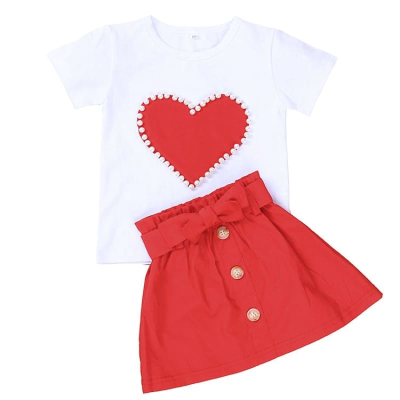 Ensemble T-shirt et jupe mimi pour fille - LabombeYlang