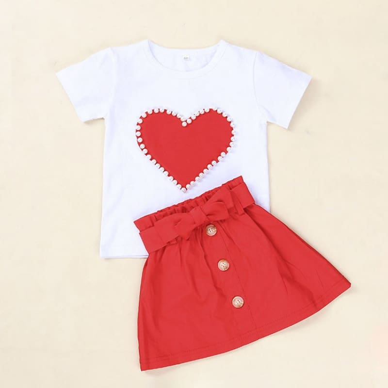 Ensemble T-shirt et jupe mimi pour fille - LabombeYlang