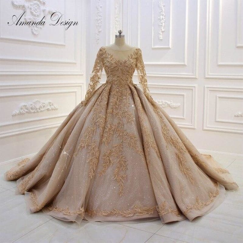 robe de mariée chic et élégant - Champagne / 2