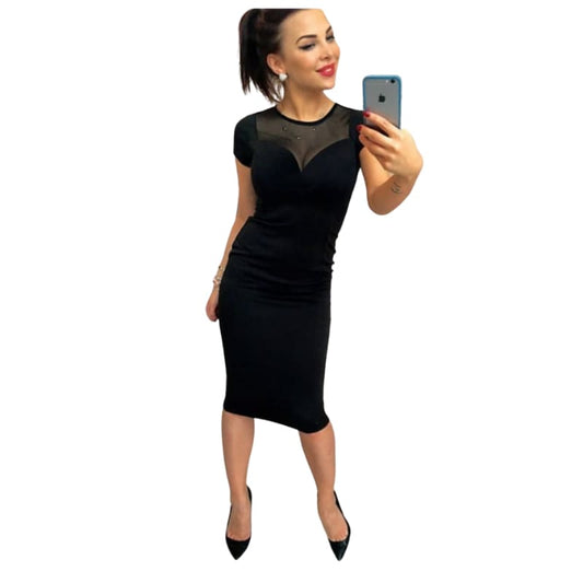 Robe Noir mi- courte mode Suspect women femme - LabombeYlang